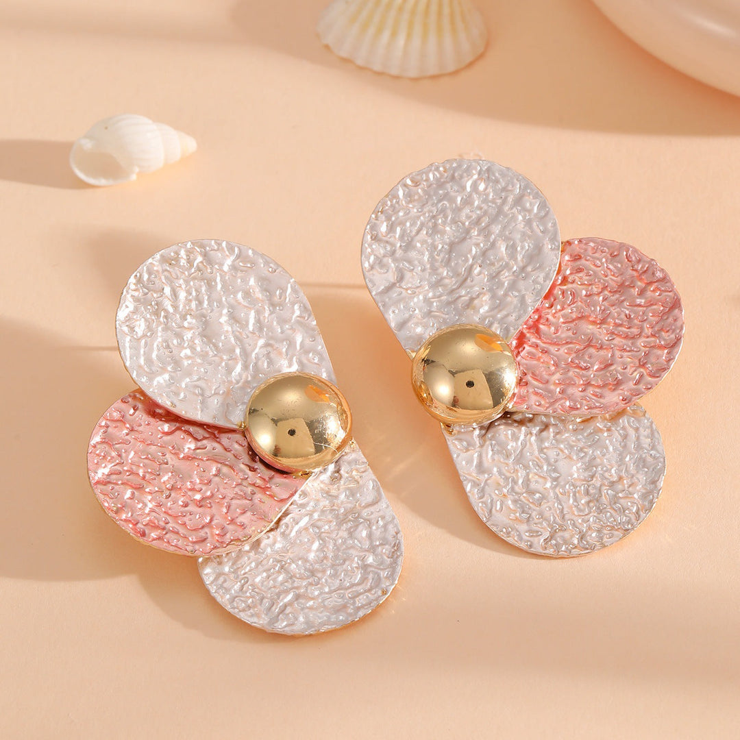 Women's ear clips in elaborate floral pattern Land Girl