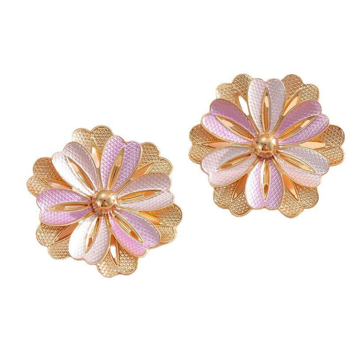 Ladies Hair Clips with Artistic Flower Design Land Girl