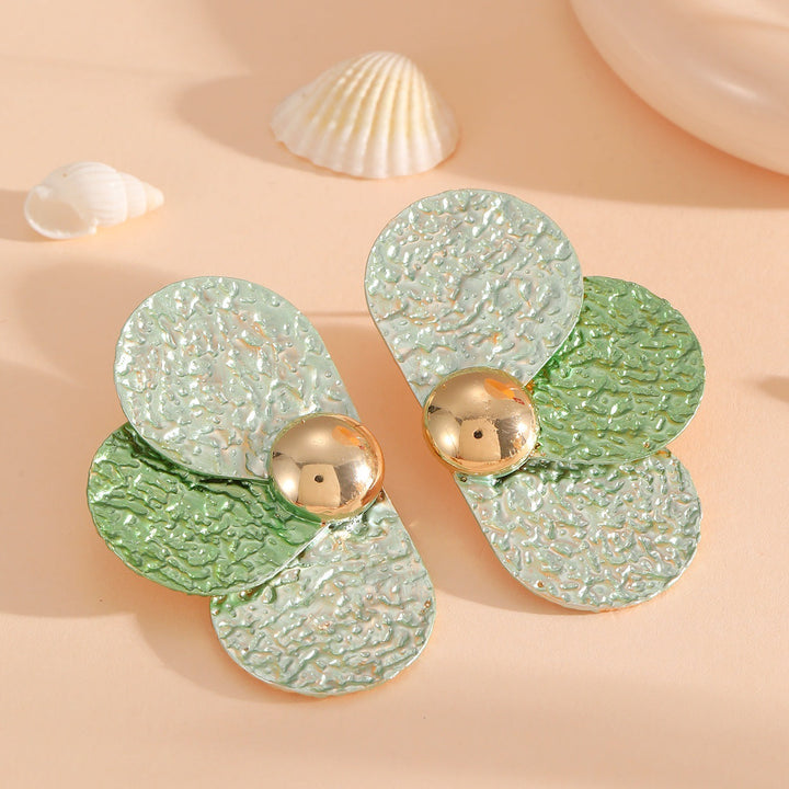Women's ear clips in elaborate floral pattern Land Girl