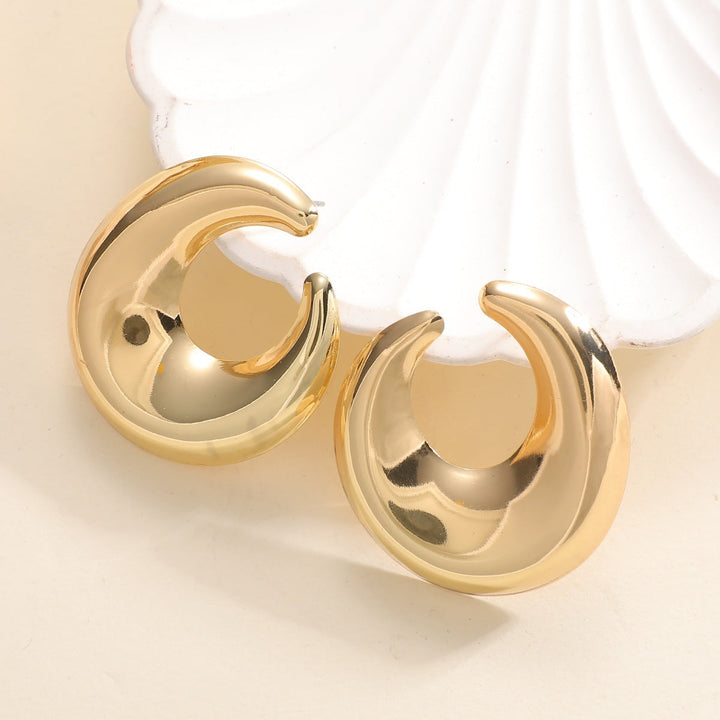 Women's earrings with elegant curved design Land Girl