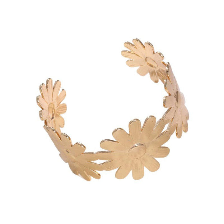 Women's Open Bangle with Elegant Wave Design Land Girl