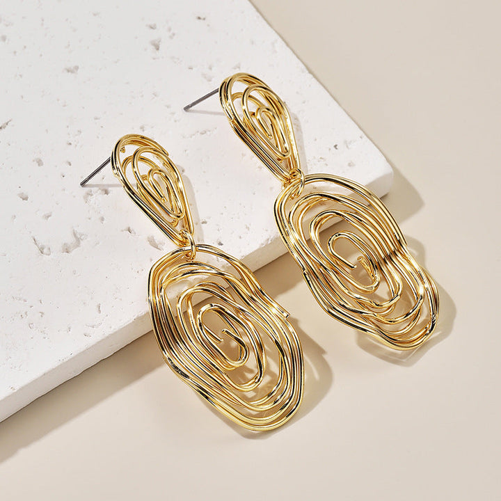 Women's Hanging Earrings in Artful Wire Design Land Girl