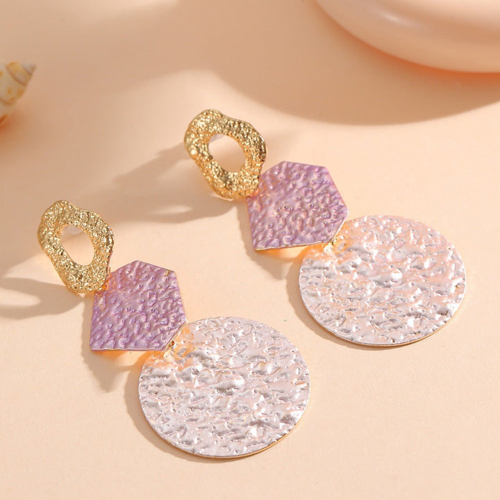 Women's Hanging Earrings with Modern Geometric Design Land Girl
