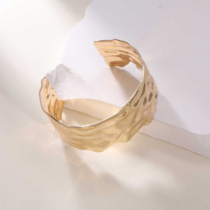 Ladies Open Cuff Bracelet with Artistic, Organic Design Land Girl