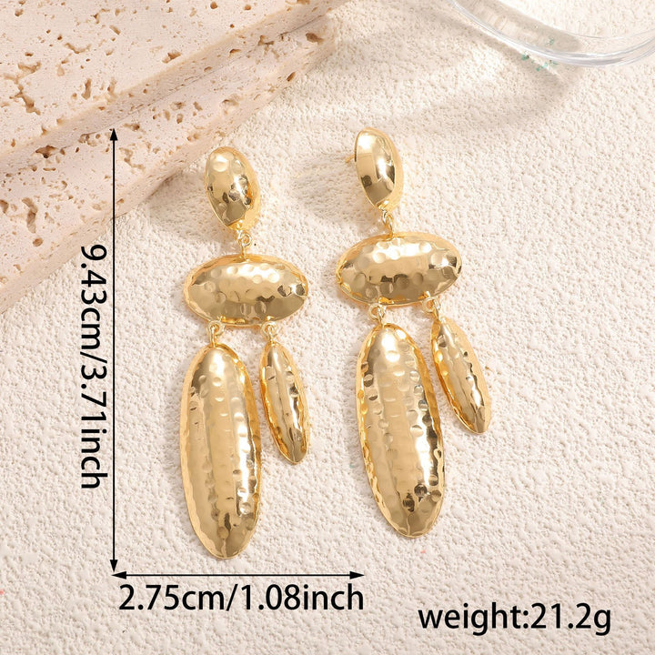 Women Hanging Earrings with artistic, three-dimensional design Land Girl